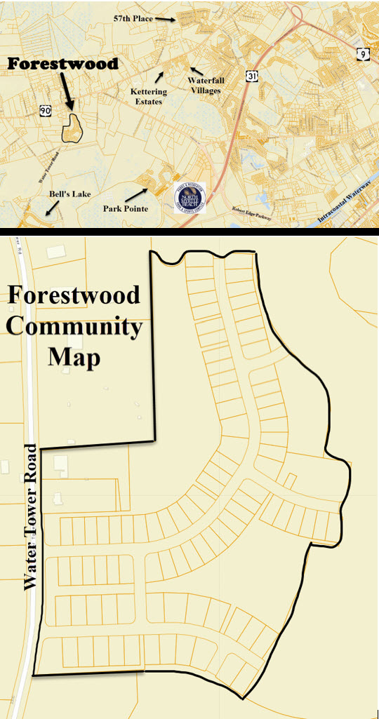 New home community of Forestwood in North Myrtle Beach by Pulte