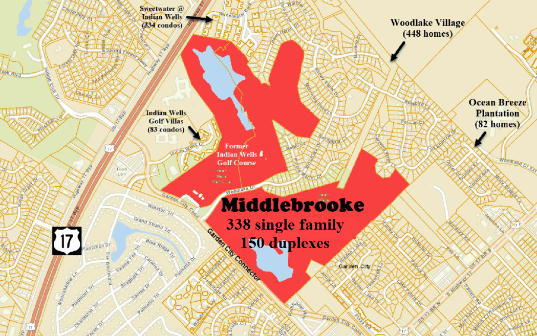 New home community of Middlebrooke in Garden City