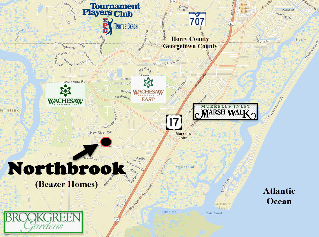 New home community of Northbrrok in Murrells Inlet by Beazer