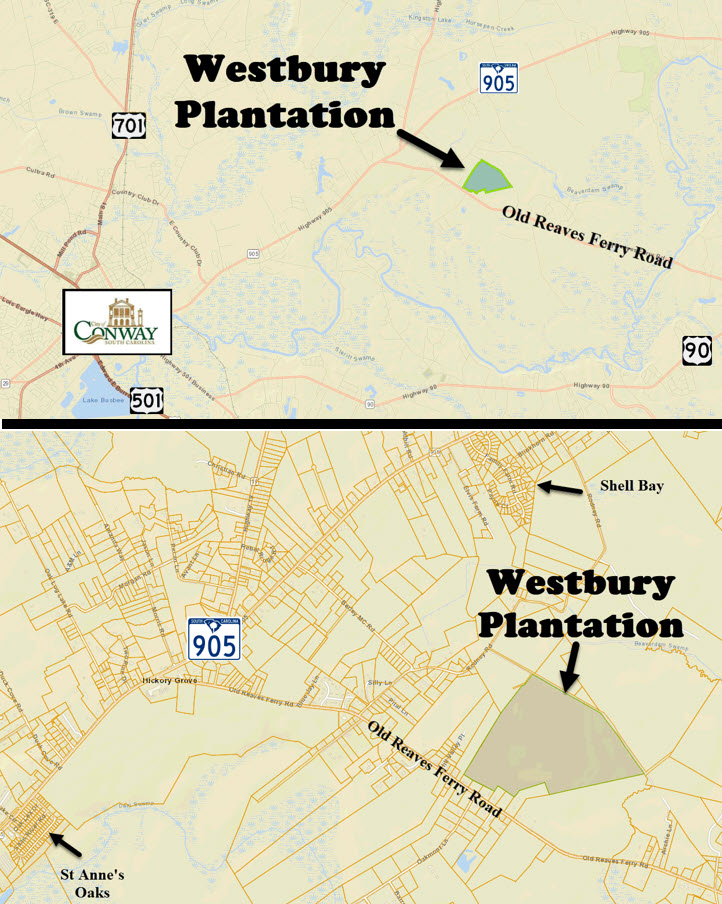 New home community of Westbury Plantation in Conway